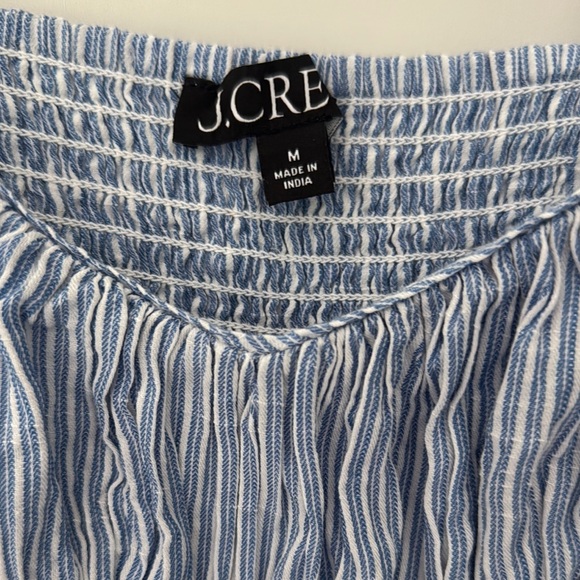 J.Crew Airy Gauze Empire Waist midi dress in stripe (medium) - Picture 6 of 7